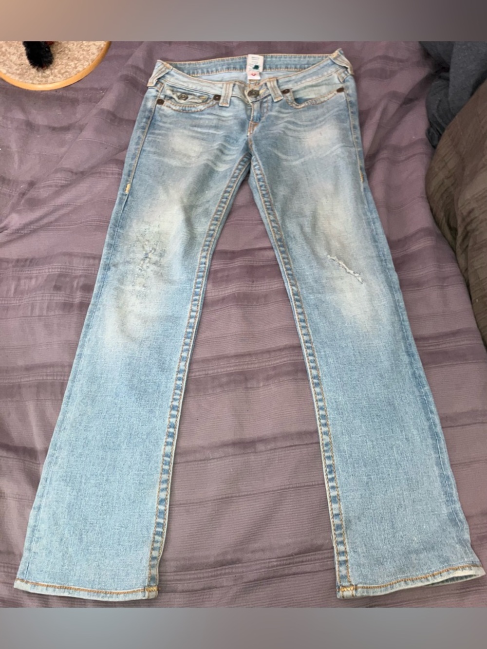 TRUE RELIGION Brand Jeans style size 31 Denim Distressed cotton Retro-vibe NM